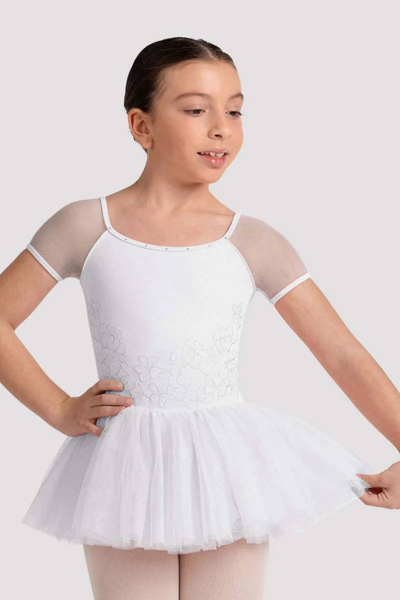 Girls Lucy Floral Cap Sleeve Tutu Dress