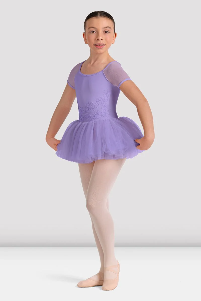Girls Lucy Floral Cap Sleeve Tutu Dress
