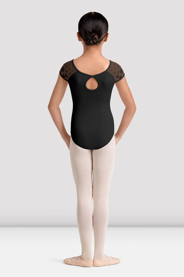 Girls Mirella Kaleidoscope Cap Sleeve Leotard