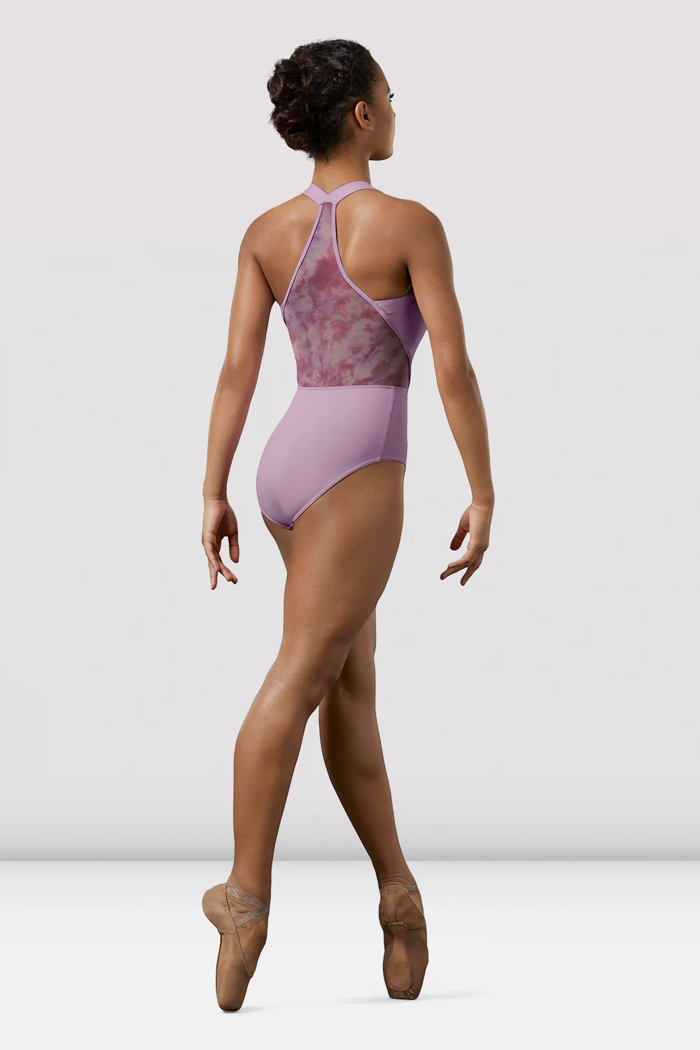 Ladies Mirella Watercolor Wide Strap Leotard