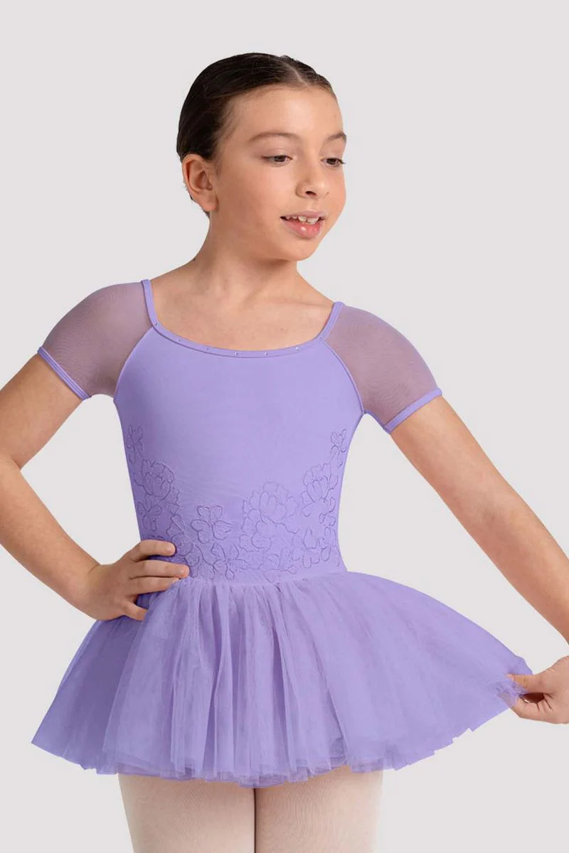 Girls Lucy Floral Cap Sleeve Tutu Dress