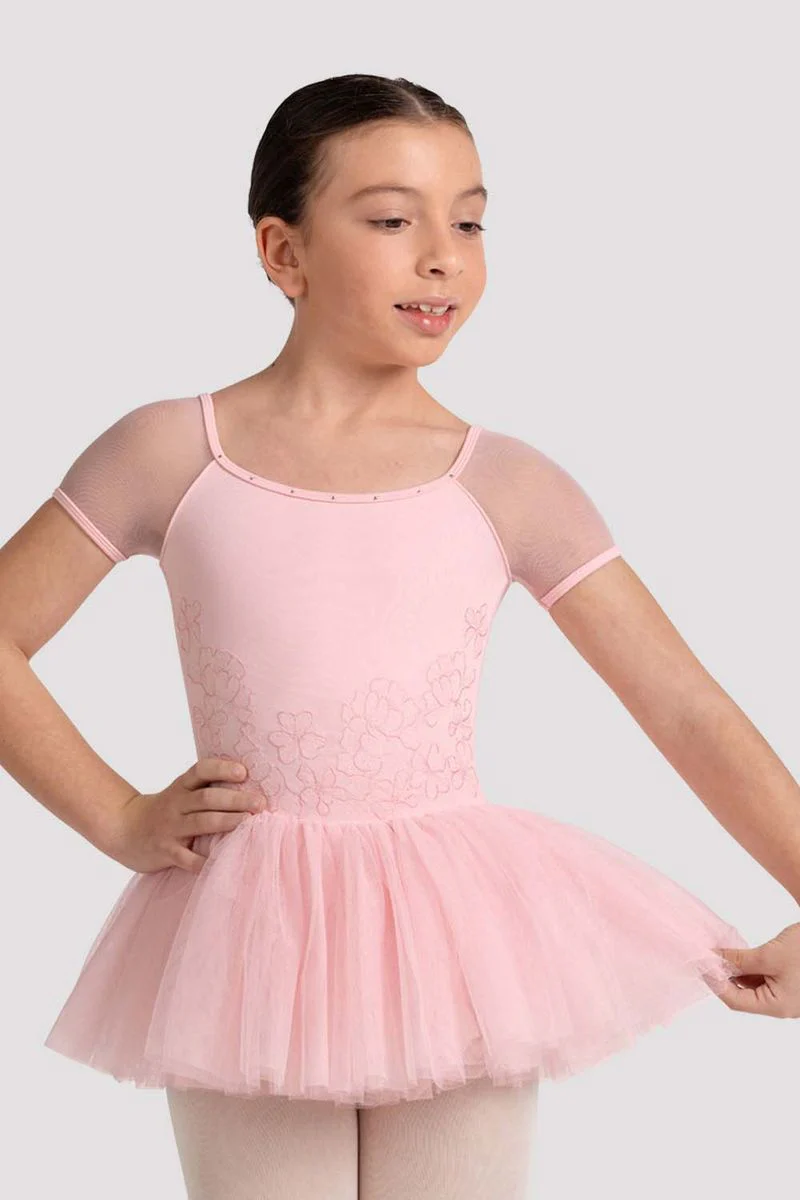 Girls Lucy Floral Cap Sleeve Tutu Dress