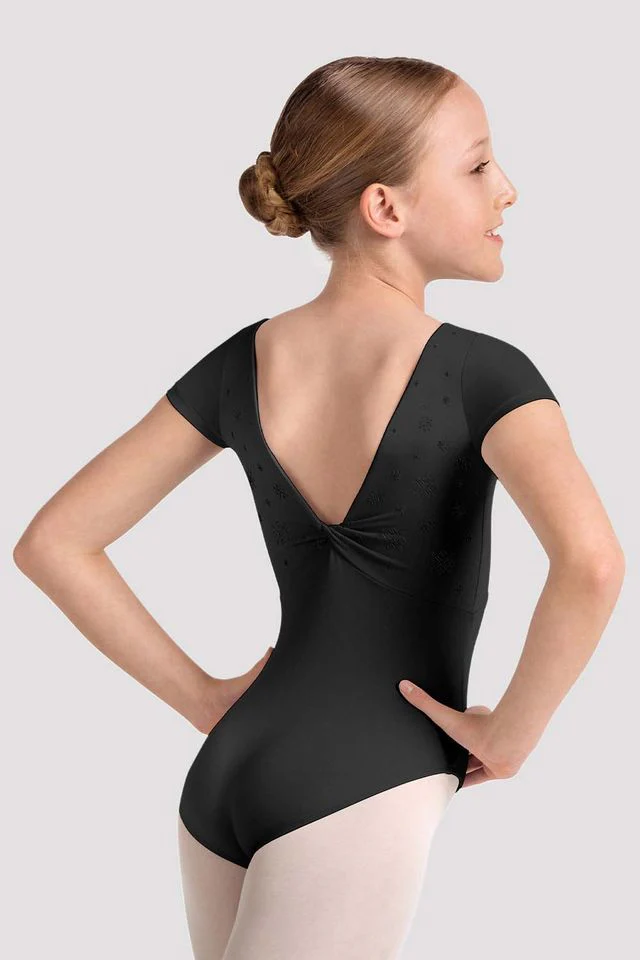 Girls Mirella Kaleidoscope Boat Neck Leotard