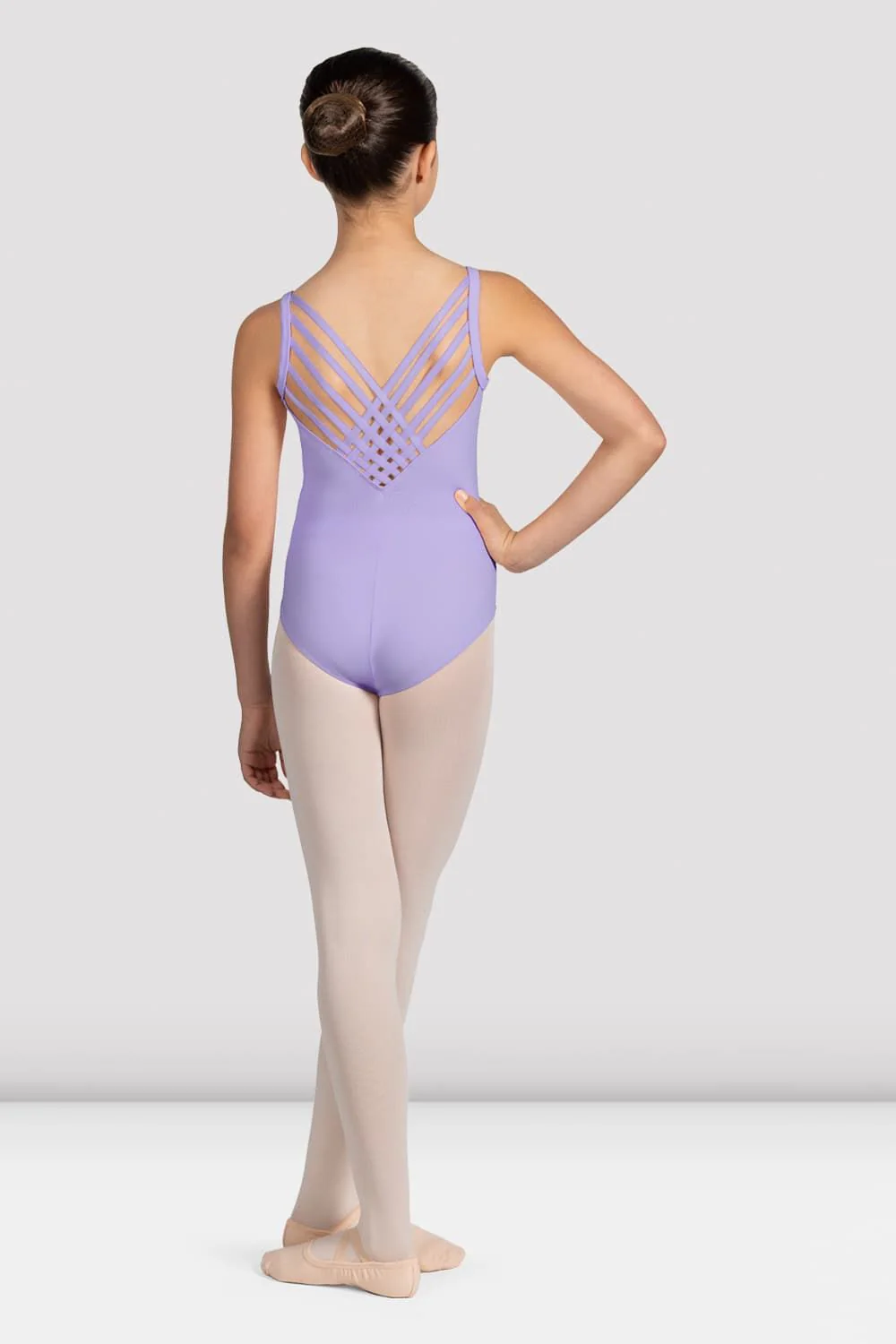 Girls Mirella Glow Girl V Neck Leotard