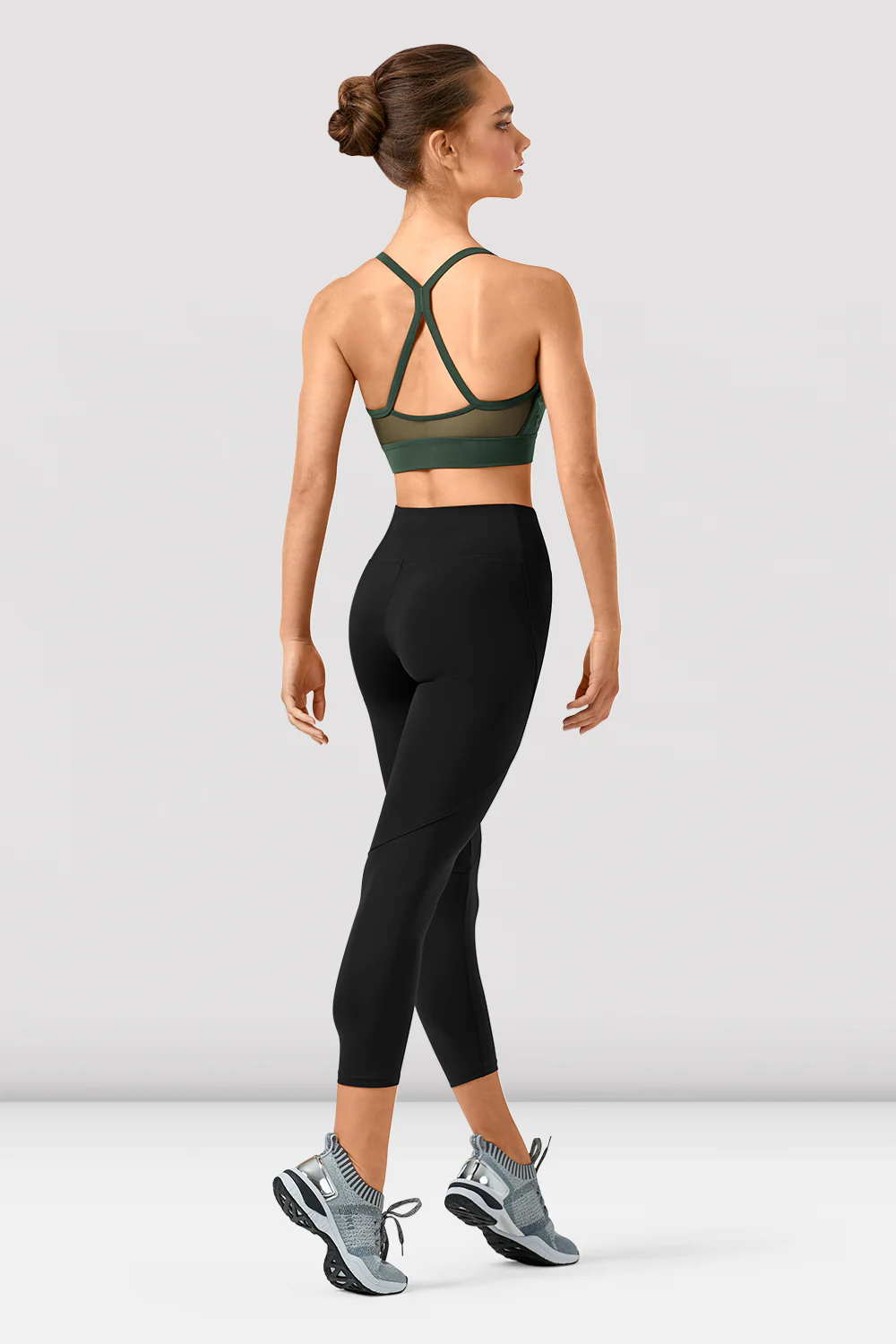 Ladies Polina Mirage Print Mesh Crop Top