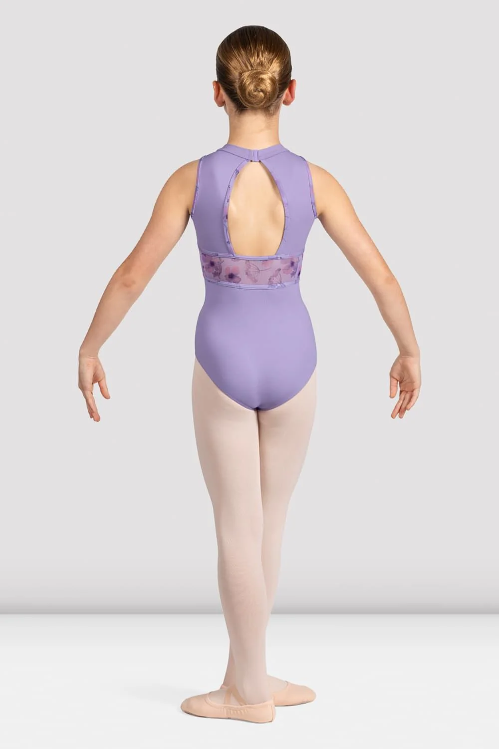 Girls Macie Floral Halterneck Leotard
