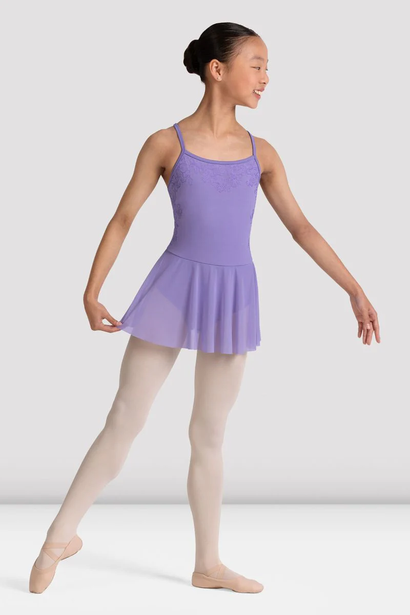Girls Jesse Floral Skirted Camisole Leotard