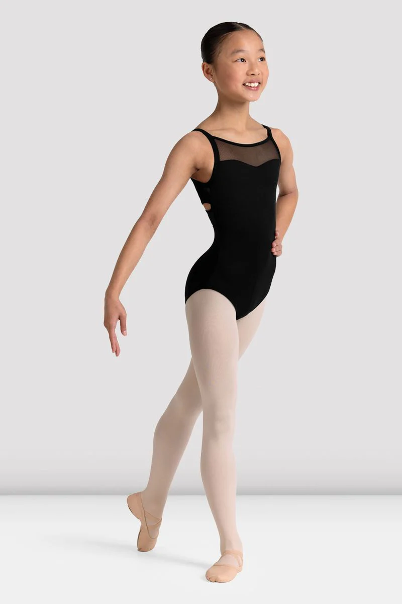 Girls Jazz Floral Cross Back Leotard