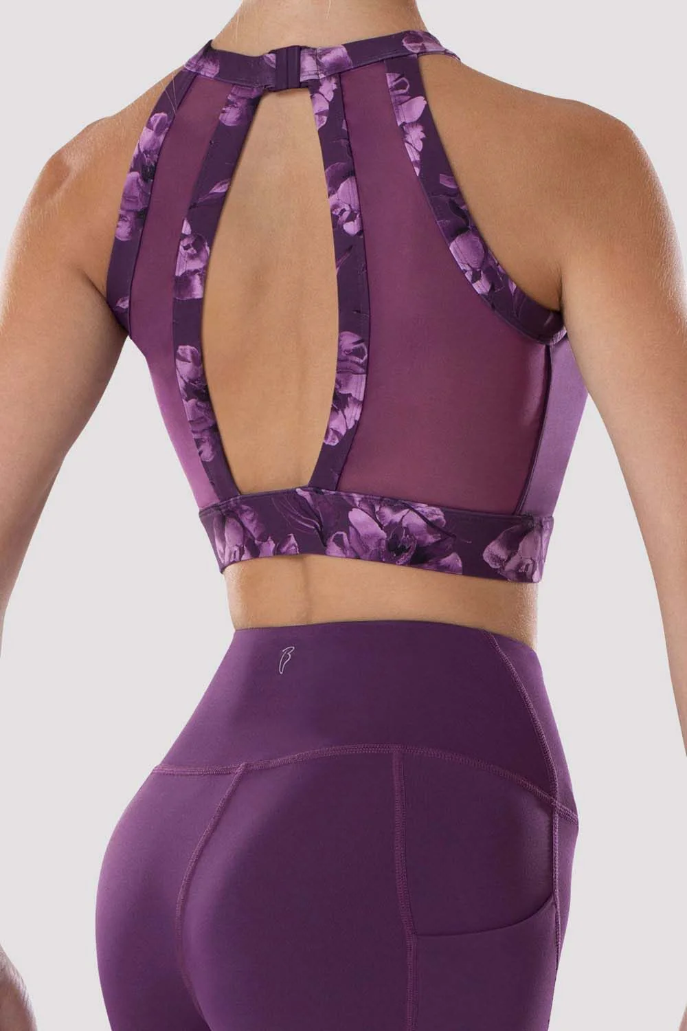 Ladies Reece High Neck Crop Top