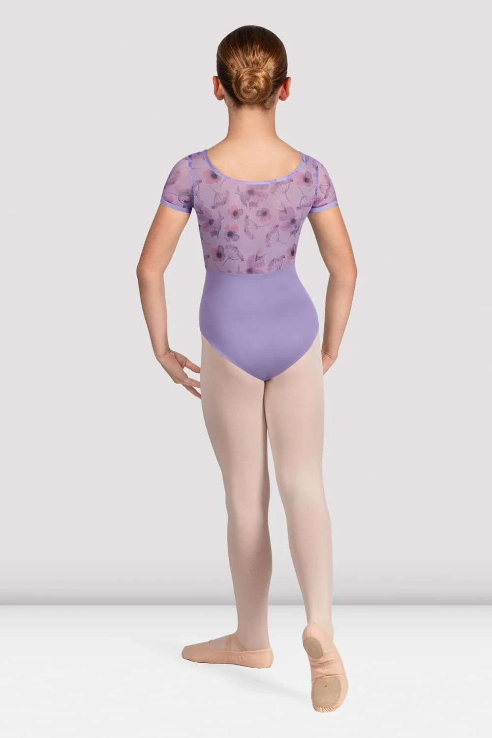 Girls Remi Floral Cap Sleeve Leotard