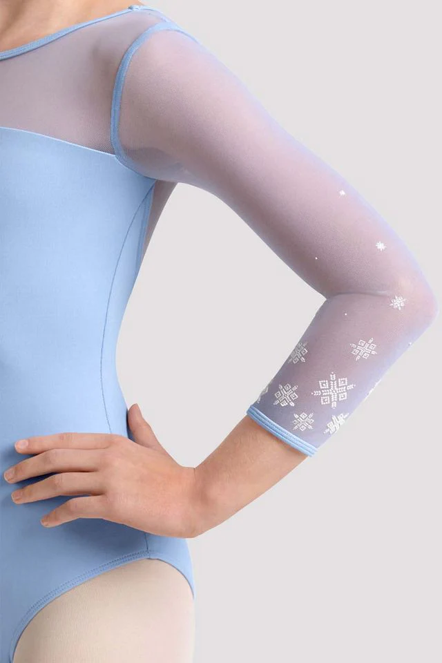 Girls Mirella Kaleidoscope 3/4 Sleeve Leotard