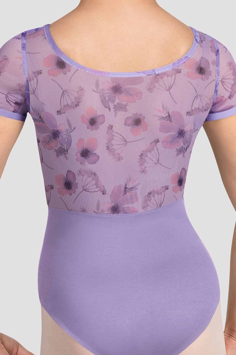 Girls Remi Floral Cap Sleeve Leotard