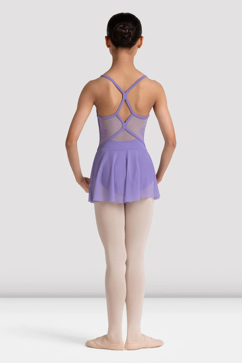 Girls Jesse Floral Skirted Camisole Leotard