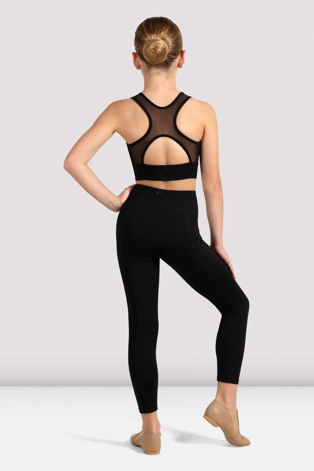 Girls Shan Zip Front Crop Top