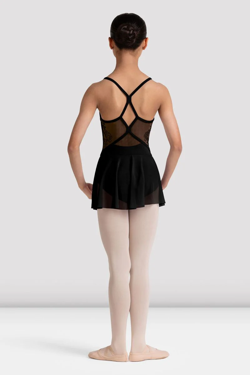 Girls Jesse Floral Skirted Camisole Leotard