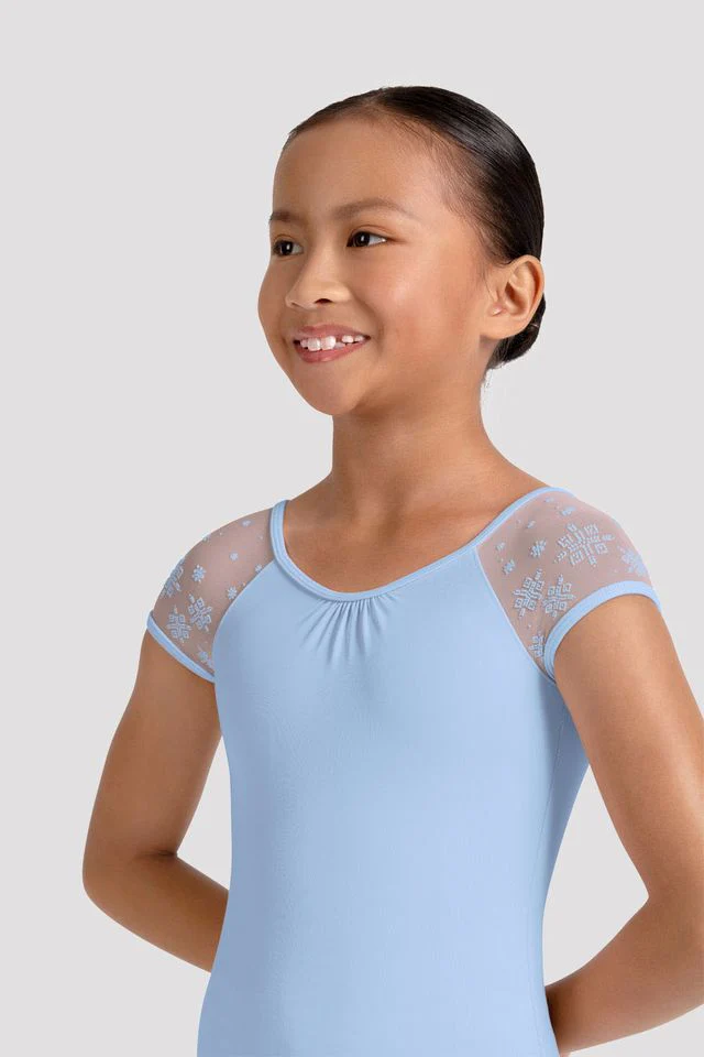 Girls Mirella Kaleidoscope Cap Sleeve Leotard