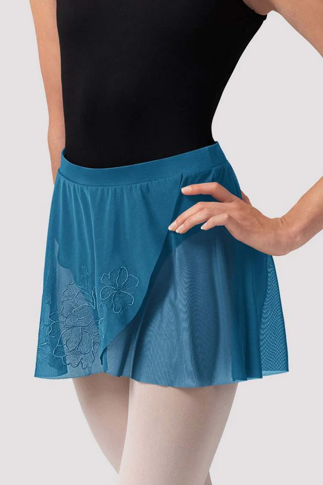 Ladies Zoe Floral Mesh Skirt