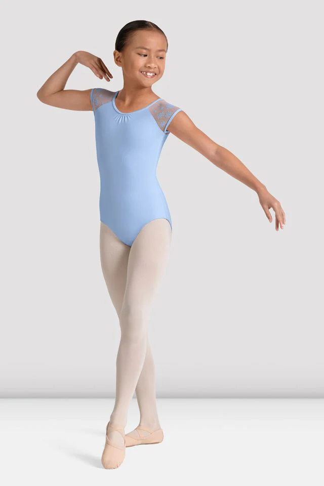 Girls Mirella Kaleidoscope Cap Sleeve Leotard