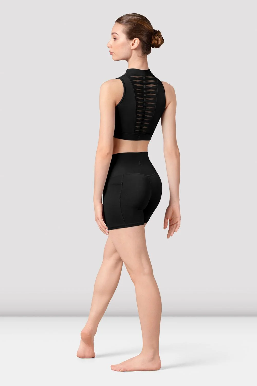 Ladies Alix Zip Front Crop Top