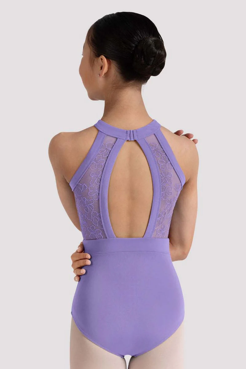 Girls Kiki Floral Halterneck Leotard