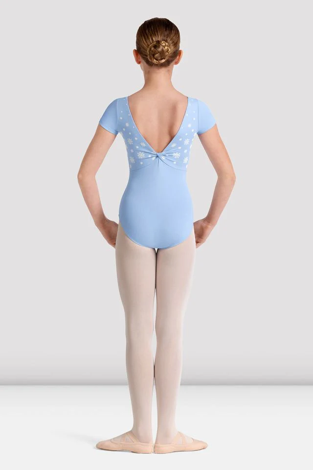Girls Mirella Kaleidoscope Boat Neck Leotard