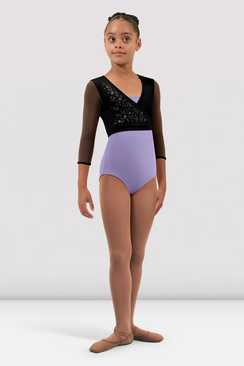 Girls Hayley 3/4 Sleeve Wrap Top
