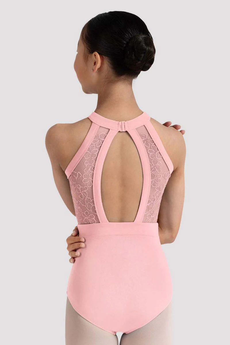 Girls Kiki Floral Halterneck Leotard