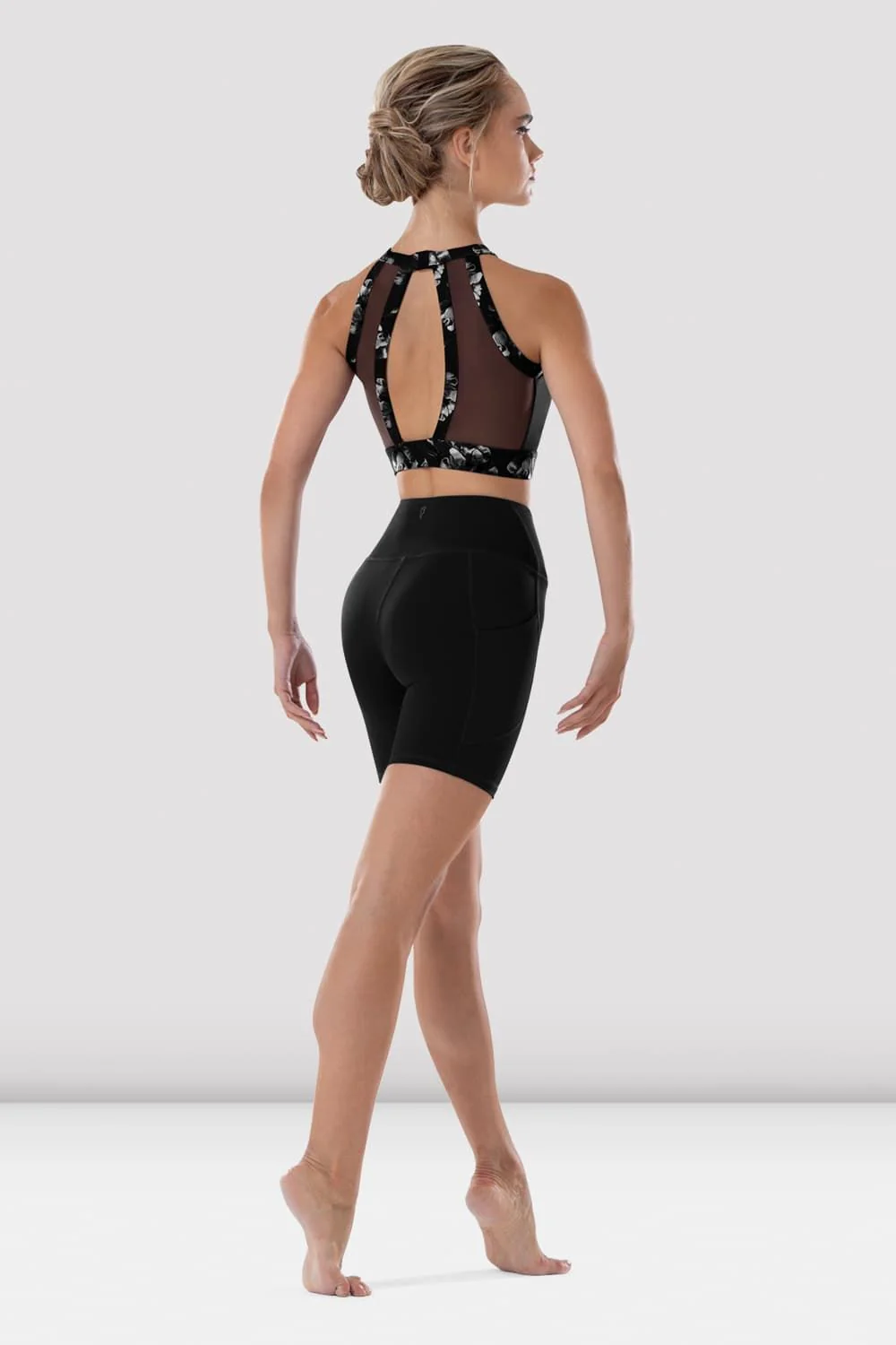 Ladies Reece High Neck Crop Top
