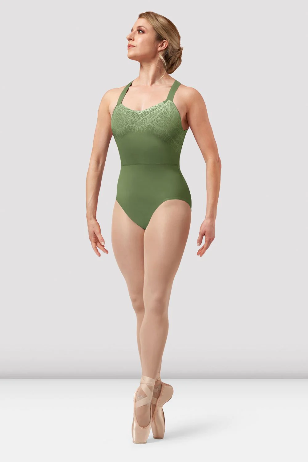 Ladies Amber Open Back Print Leotard