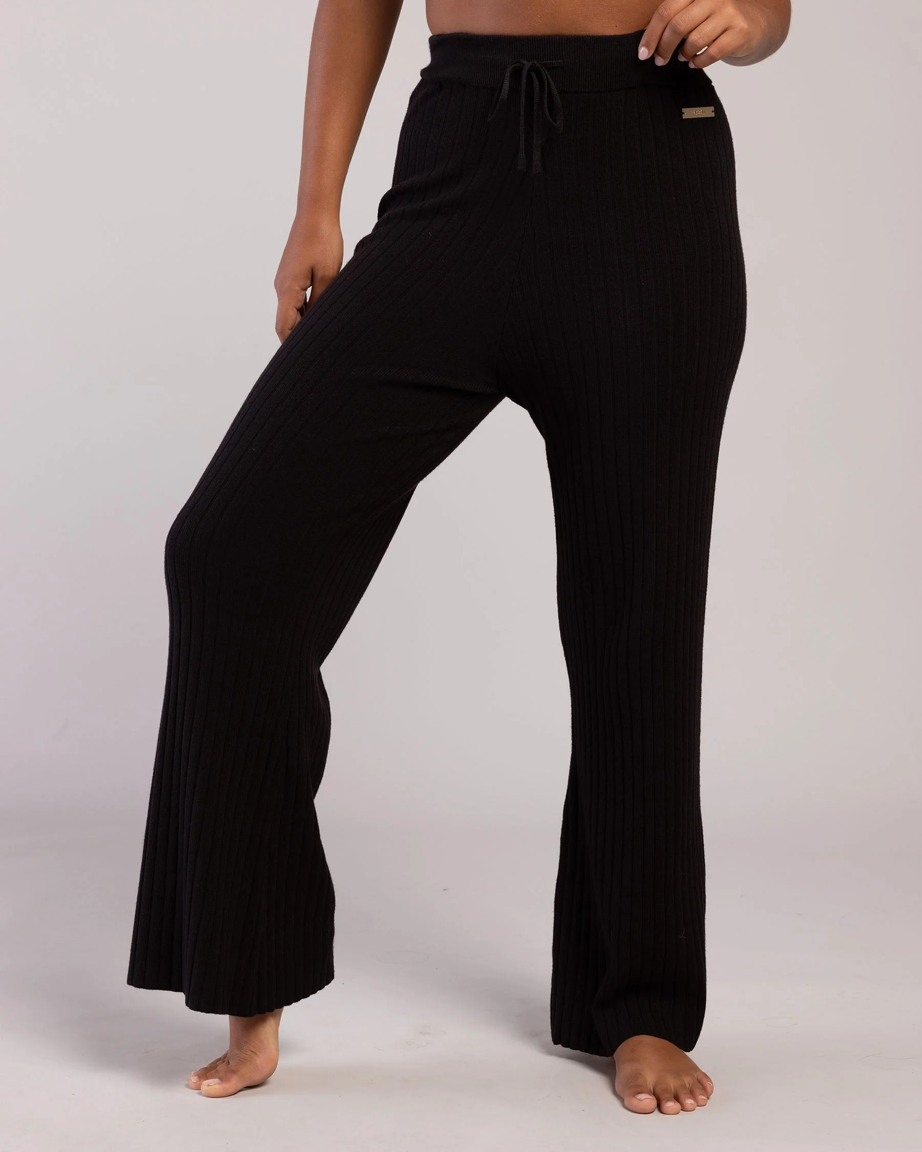 Rib Lounge Wide Leg Pant