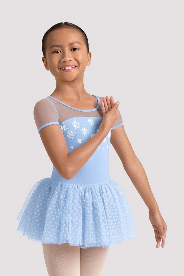 Girls Mirella Kaleidoscope Cap Sleeve Tutu Dress