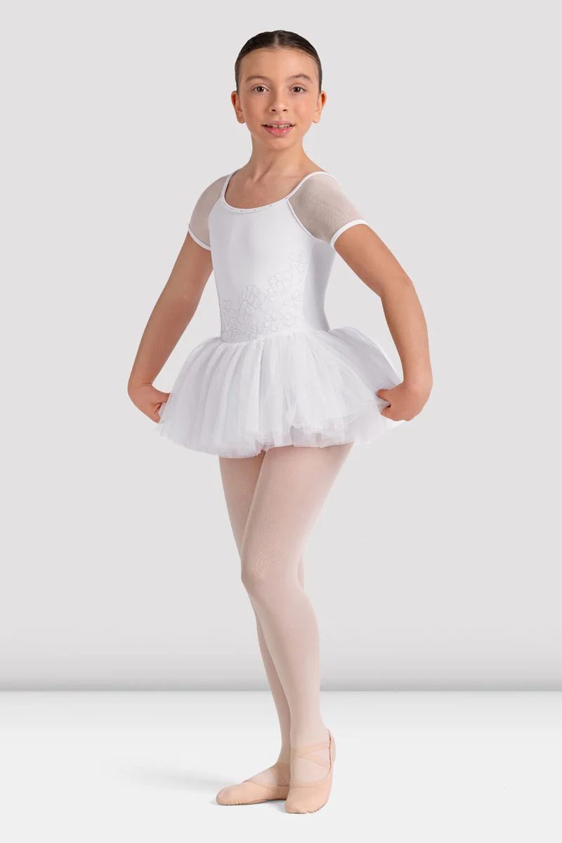 Girls Lucy Floral Cap Sleeve Tutu Dress