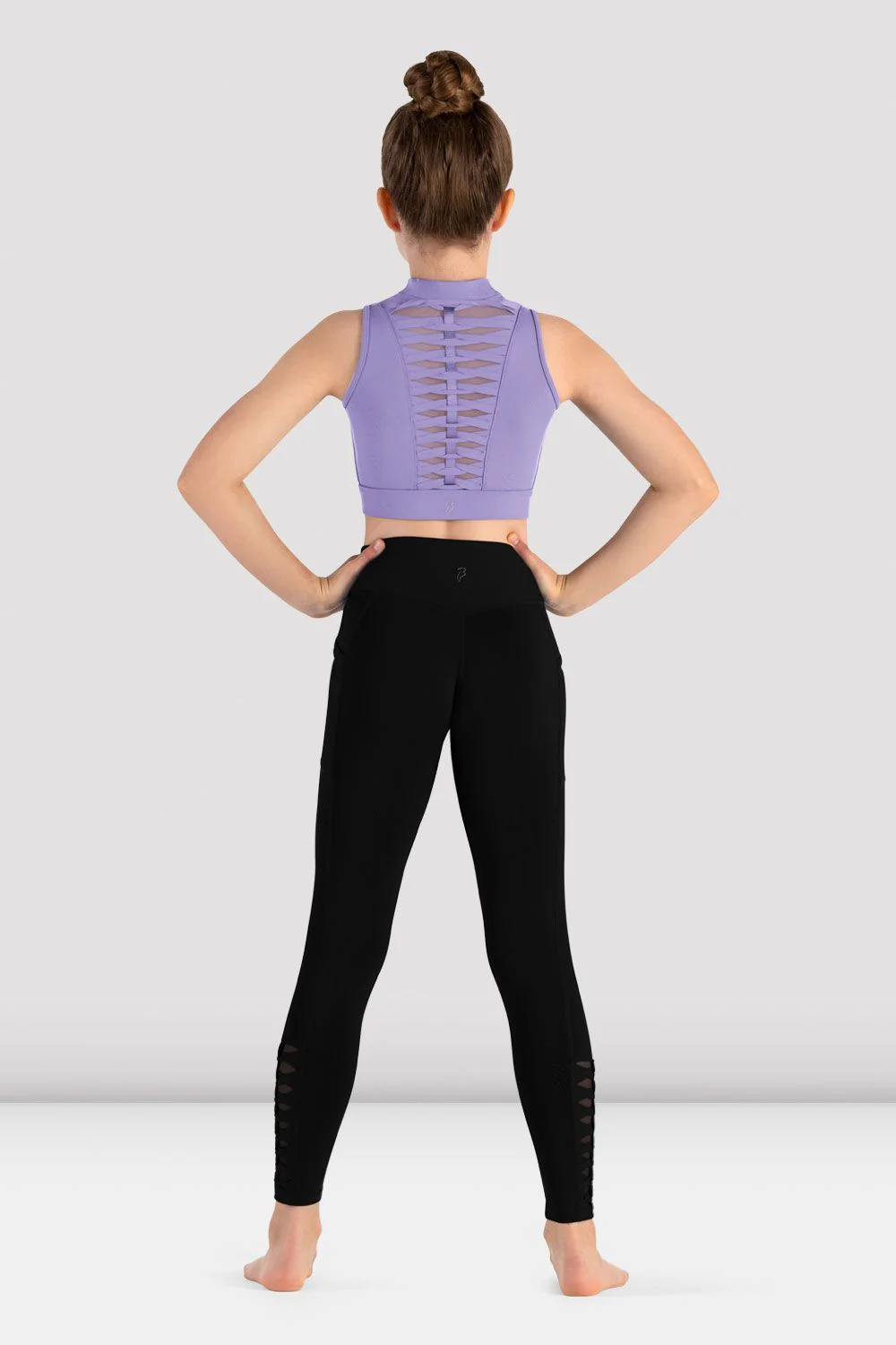 Girls Jacky Zip Front Crop Top