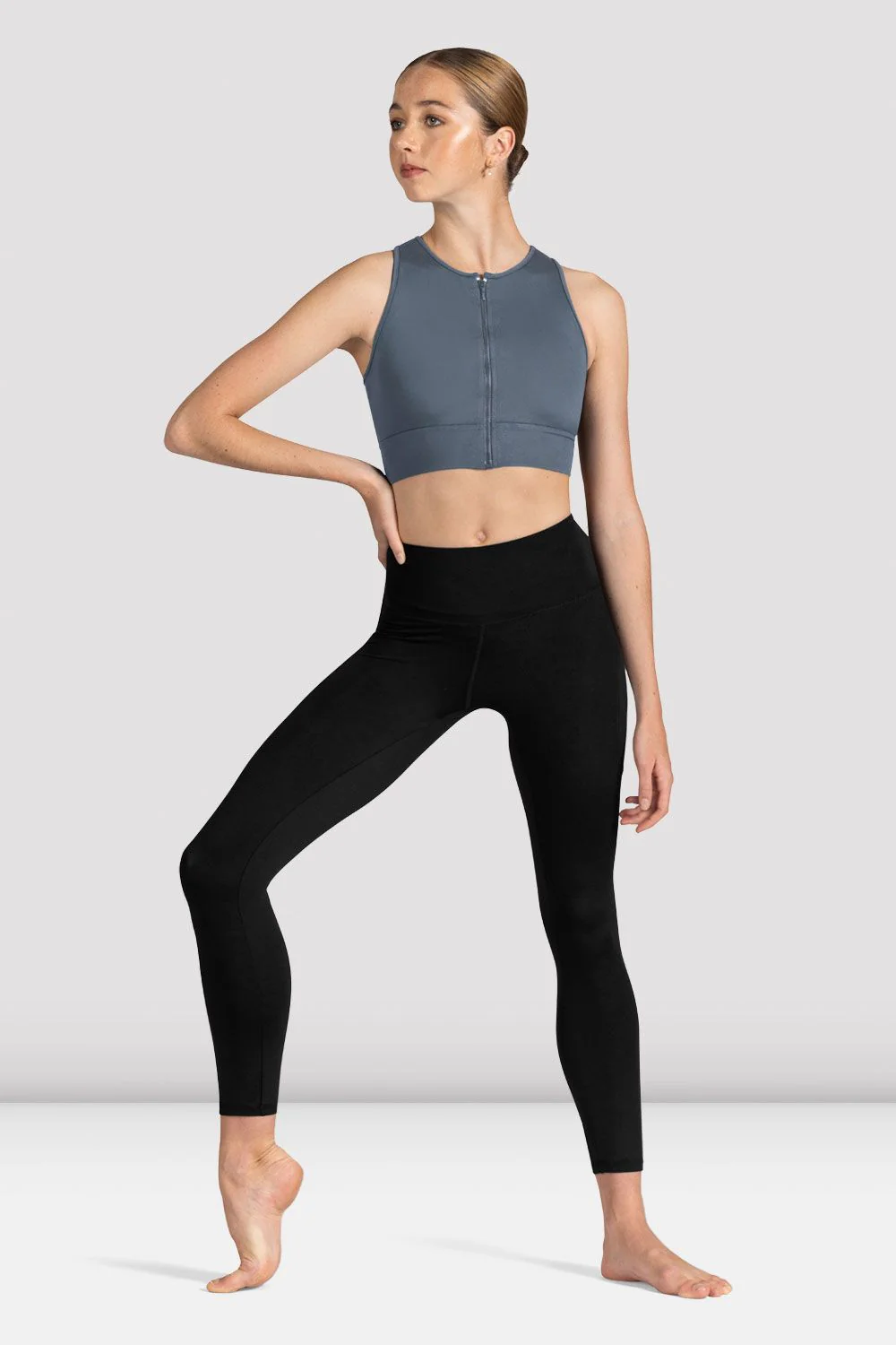 Ladies Kya Zip Front Crop Top
