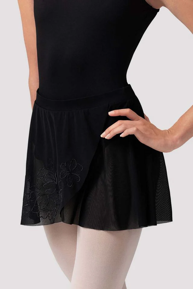 Ladies Zoe Floral Mesh Skirt