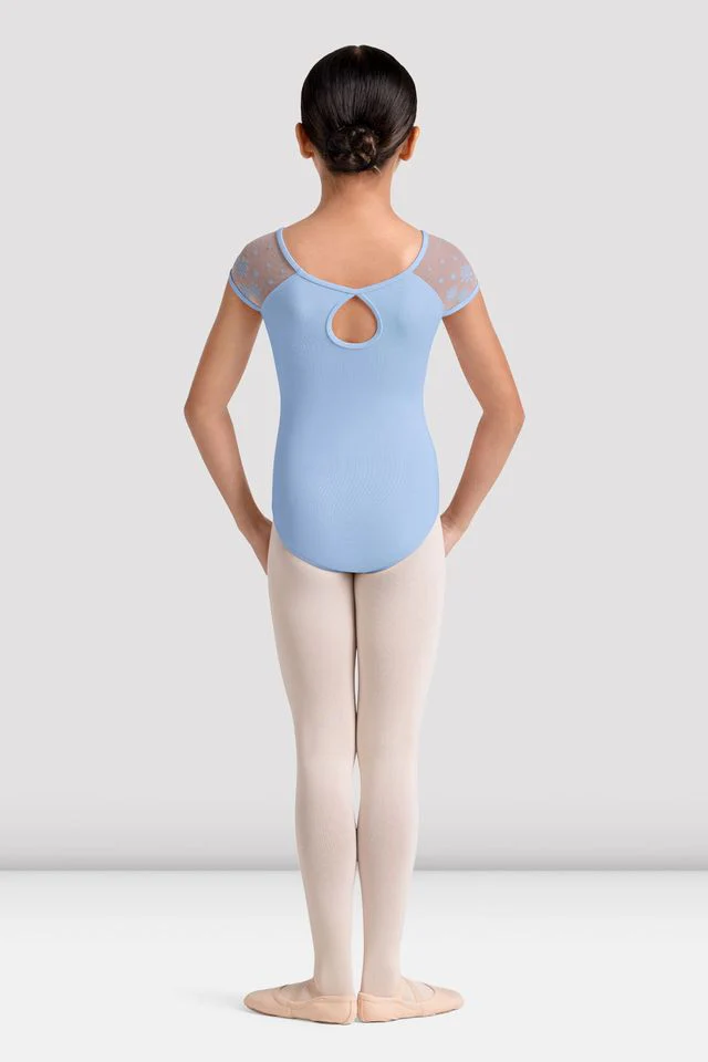 Girls Mirella Kaleidoscope Cap Sleeve Leotard