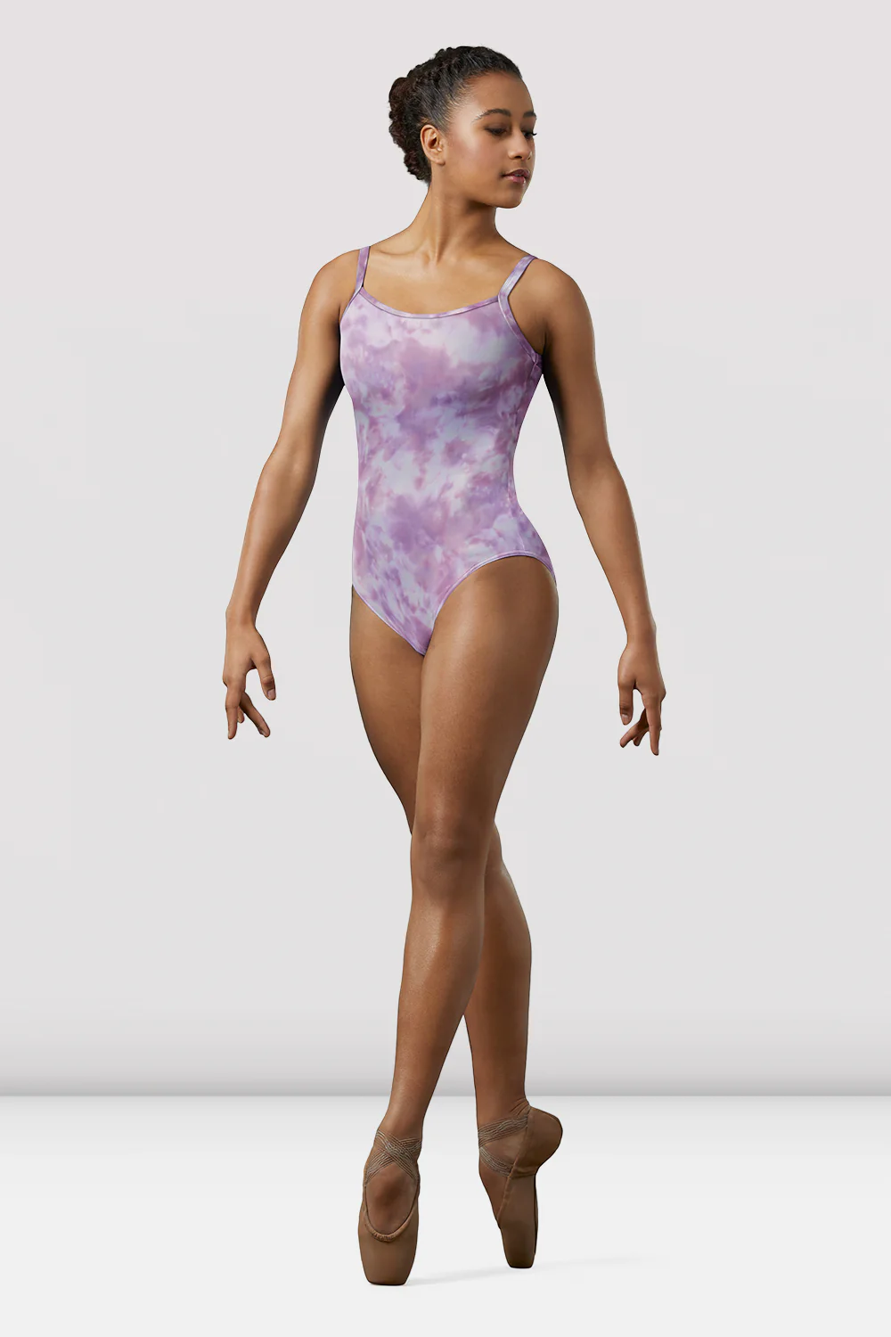 Ladies Mirella Watercolor Scoop Neck Leotard