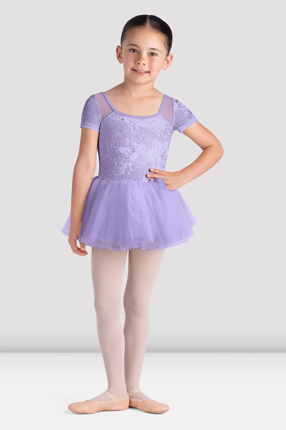 Girls Delilah Cap Sleeve Tutu Dress
