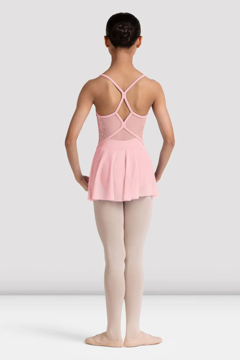 Girls Jesse Floral Skirted Camisole Leotard