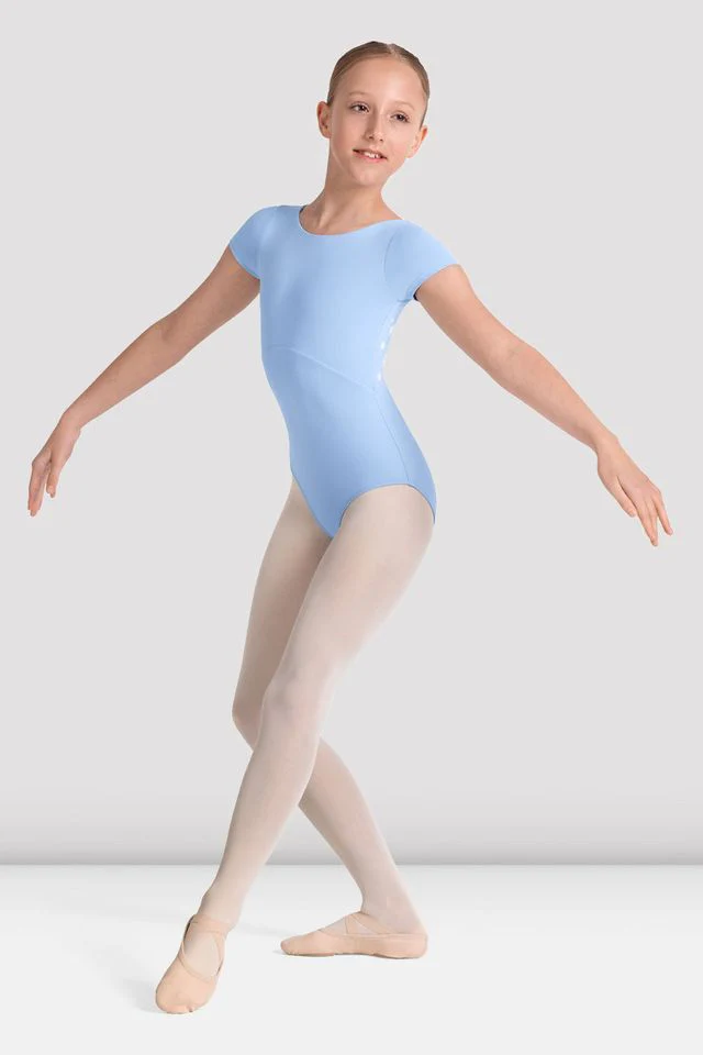 Girls Mirella Kaleidoscope Boat Neck Leotard