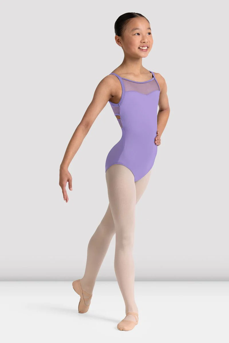 Girls Jazz Floral Cross Back Leotard