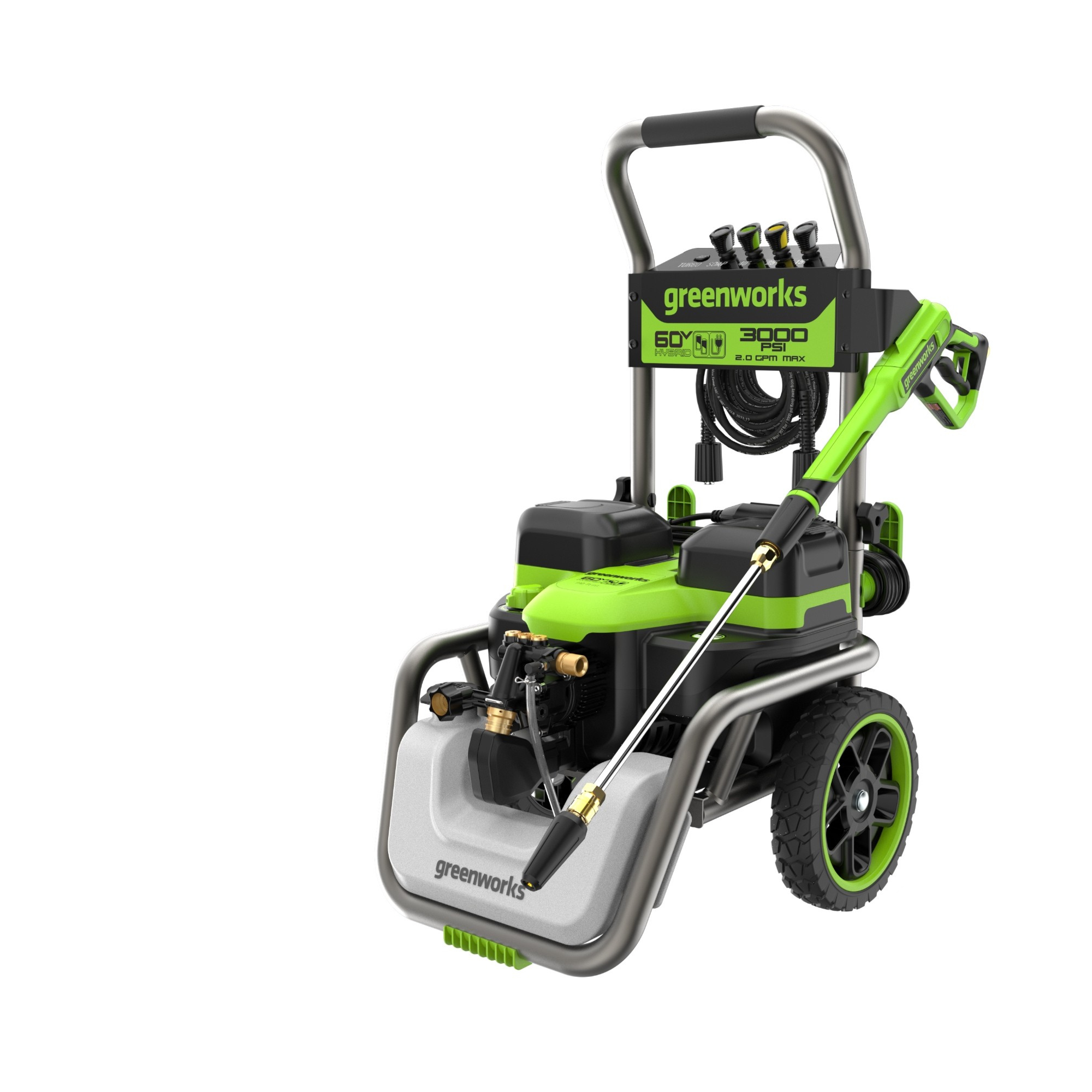 60V/AC Hybird 3000-PSI 2.0 GPM Electric Pressure Washer (Tool Only)