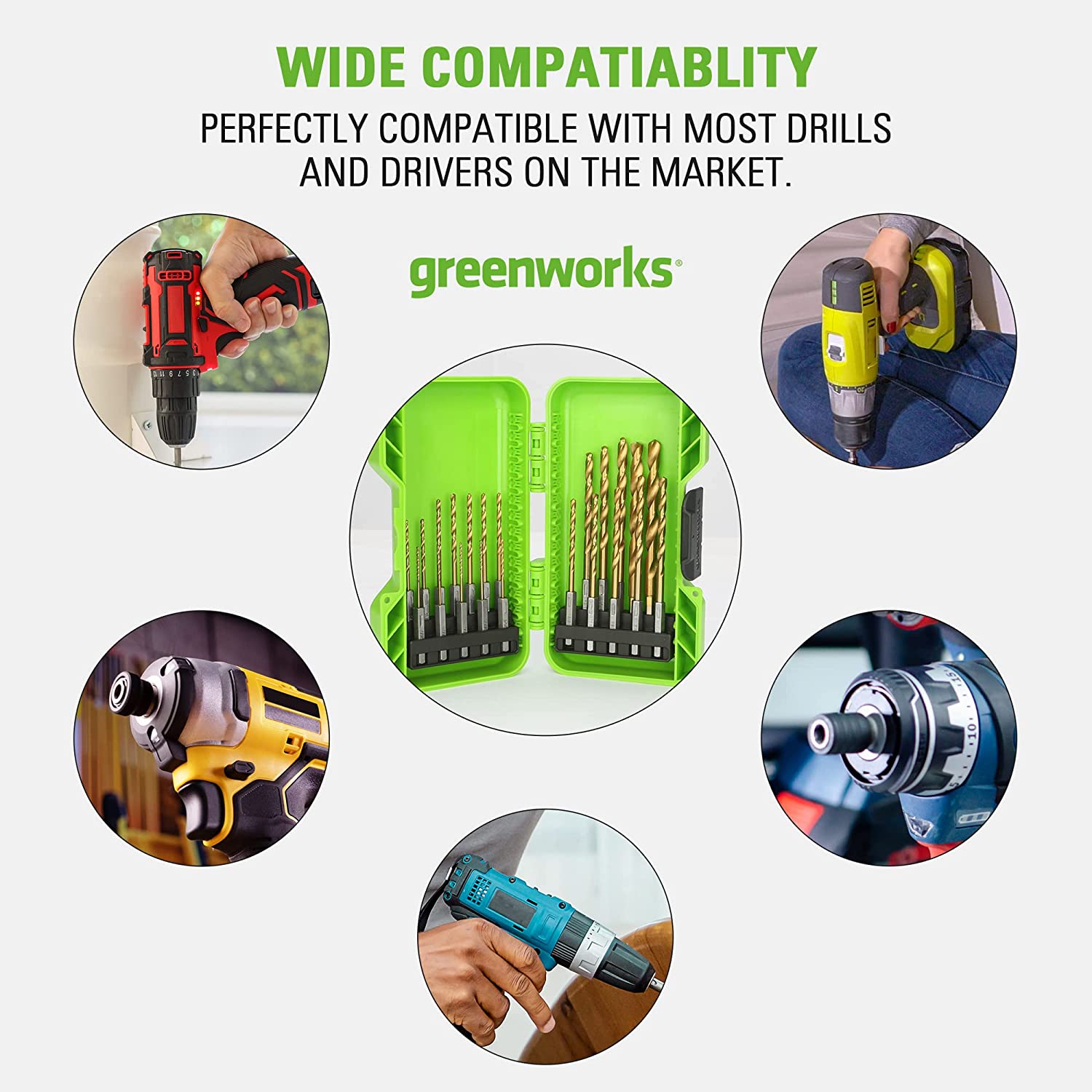 22 Piece Titanium Drilling Bit Set