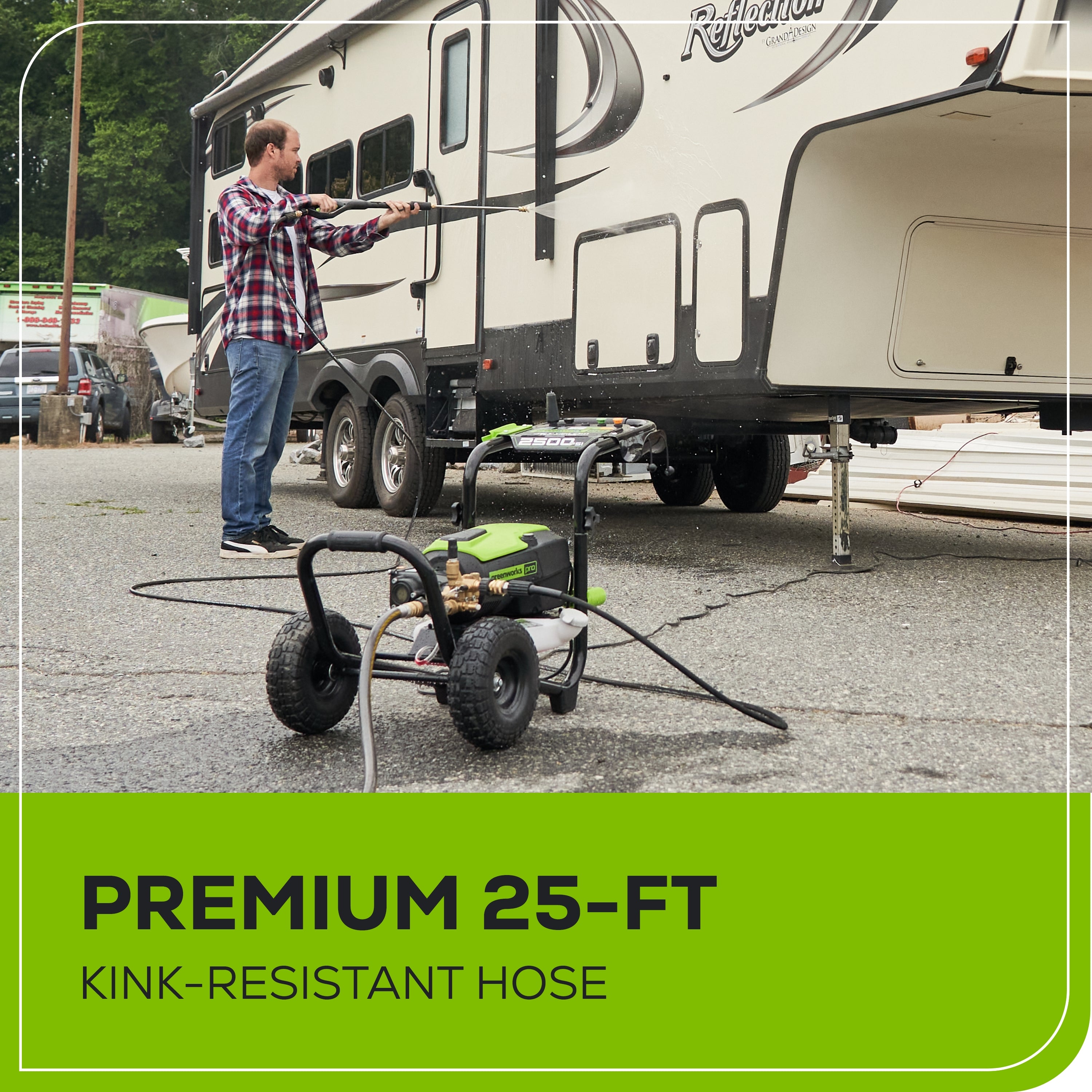 2500 PSI 2.1 GPM Cold Water Electric Pressure Washer