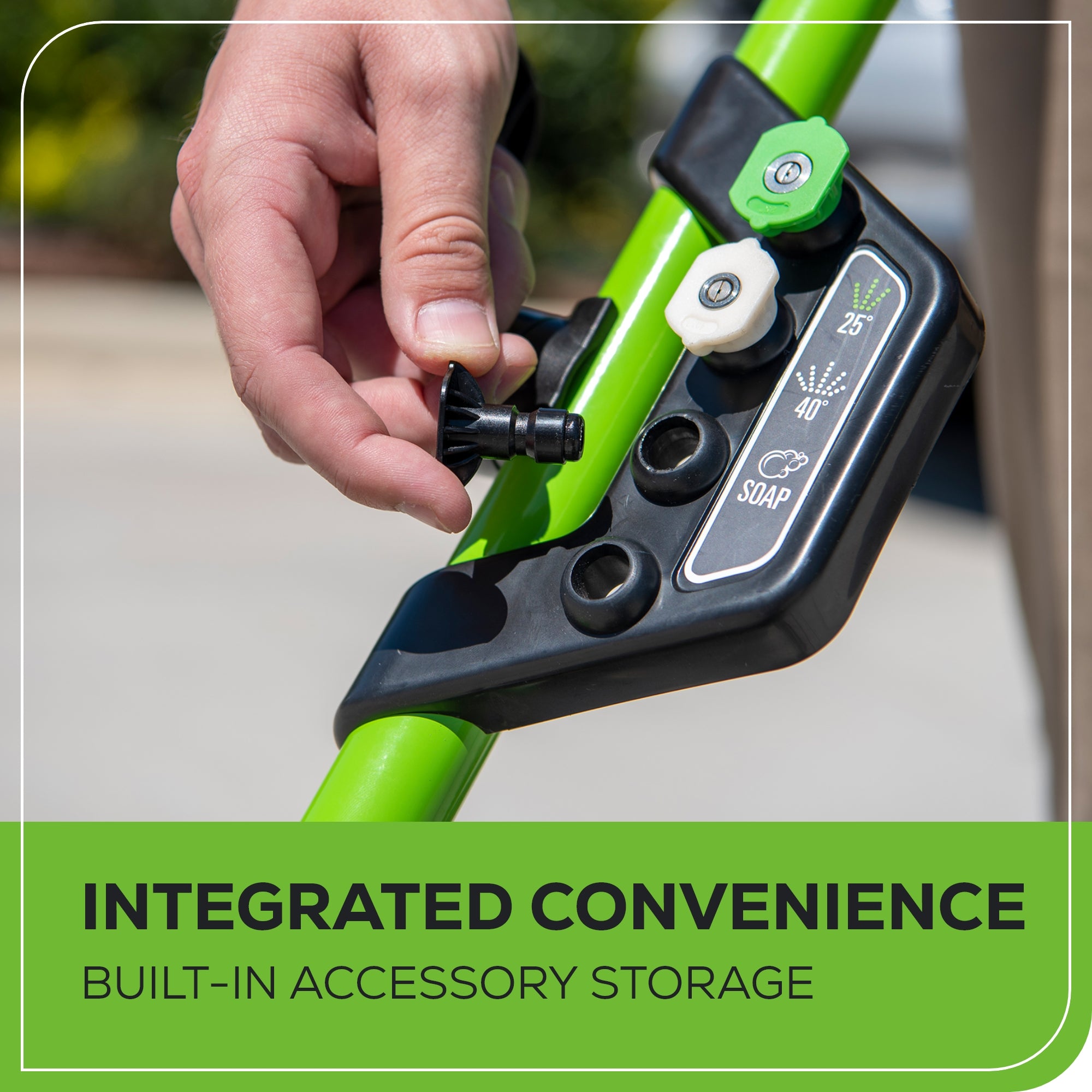 2000 PSI 1.2 GPM Cold Water Electric Pressure Washer (Green Frame)