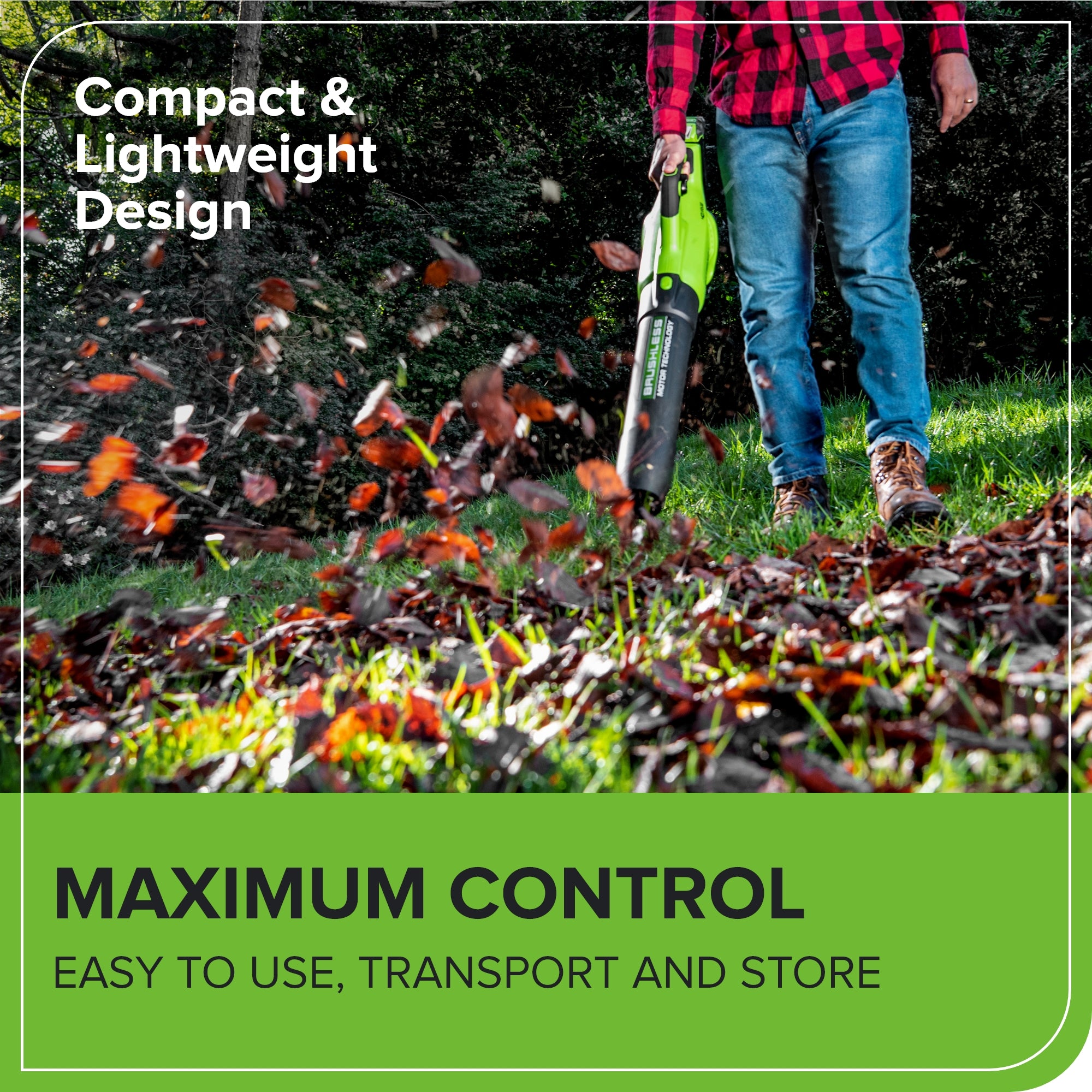 40V 550 CFM Cordless Battery Leaf Blower w/ 4.0 Ah Battery & Charger