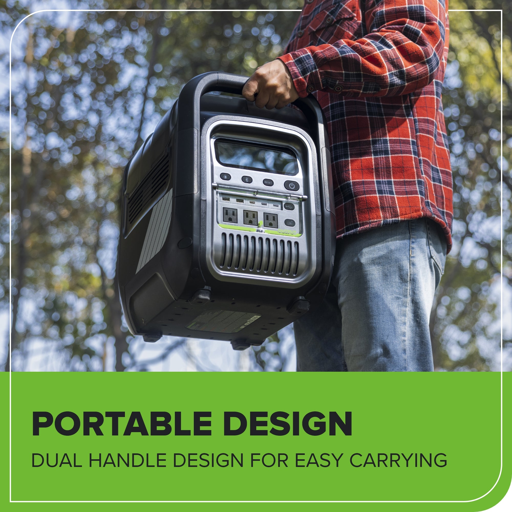 80V 2000W 4-Slot Inverter Portable Power Station (Tool Only)