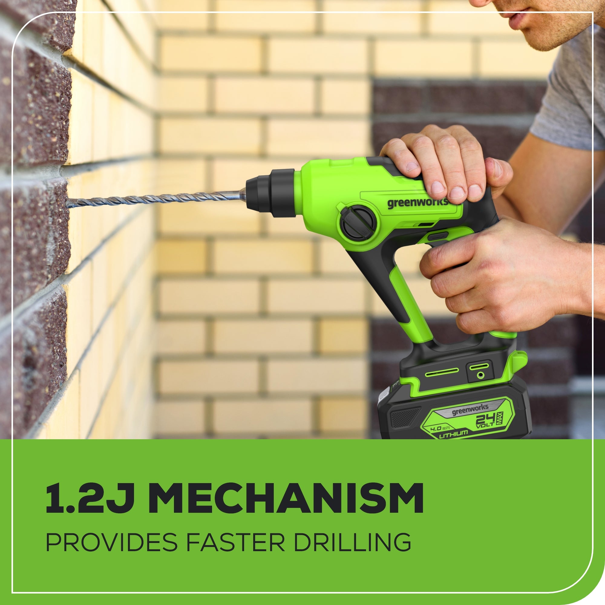 24V SDS 1.2J Brushless Rotary Hammer Drill & (3) 6