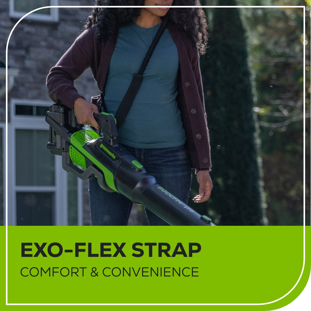 RENEWED 80V 800CFM Cordless Battery Leaf Blower w/ 4Ah Battery & Charger