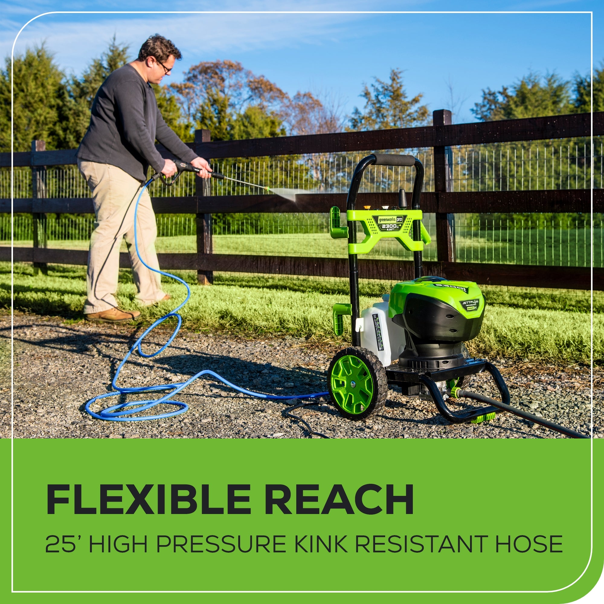 2300 PSI 1.2 GPM Cold Water Electric Pressure Washer